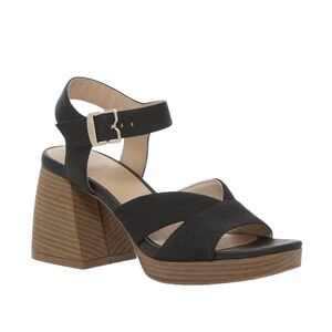 Dr Scholl's Block Heel Sandal 11 Platform Ankle Strap Chic Comfort Black Mariah